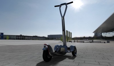Leichter solarbetriebener Elektroroller gibt nachhaltiger Mobilität in der Stadt neue Impulse. New lightweight and solar powered electric scooter a boost to sustainable urban mobility